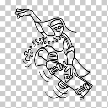 SVG Sister on skateboard SVG Sister on skateboard