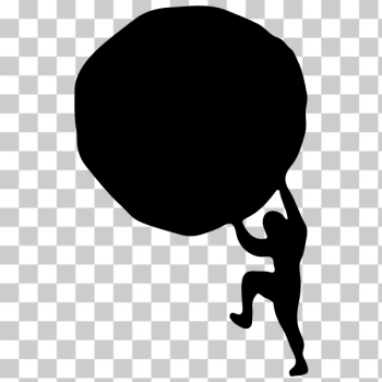 SVG Sisyphus silhouette SVG Sisyphus silhouette