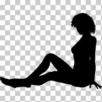 SVG Sitting woman SVG Sitting woman