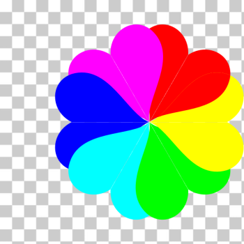 SVG Six Heart Flower SVG Six Heart Flower