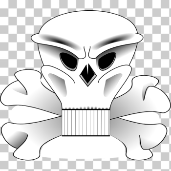 SVG Skull and bones vector image SVG Skull and bones vector image