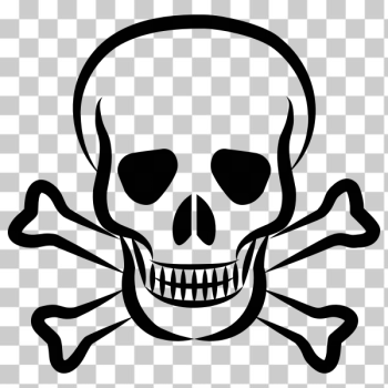 SVG Skull and crossbones silhouette
