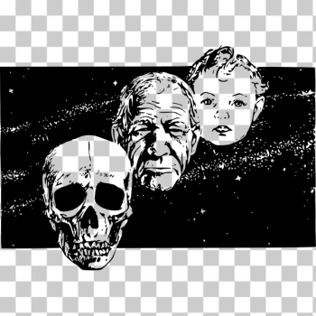 SVG Skull Man Baby