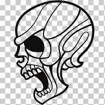 SVG Skull silhouette clip art