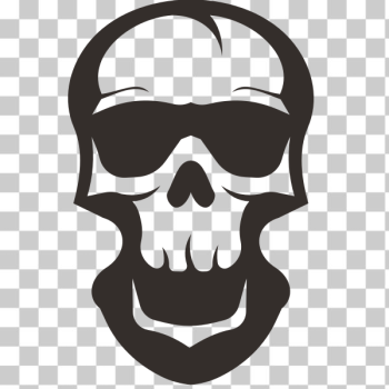 SVG Skull silhouette cut file