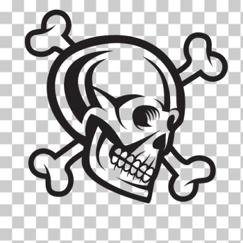 SVG Skull silhouette graphics
