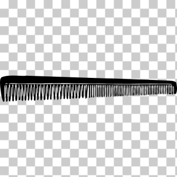 SVG Slim black comb vector image SVG Slim black comb vector image