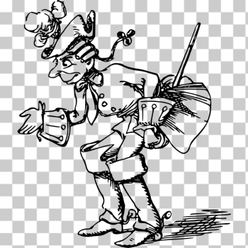 SVG Slim sailor comic character drawing SVG Slim sailor comic character drawing