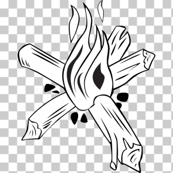 SVG Small campfires vector drawing SVG Small campfires vector drawing