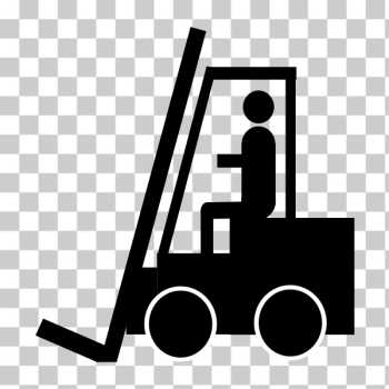 SVG Small forklift silhouette vector image SVG Small forklift silhouette vector image