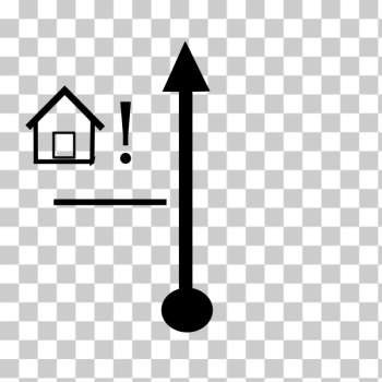 SVG Small village on your left TSD vector sign