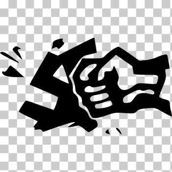 SVG Smash fascism clip art SVG Smash fascism clip art