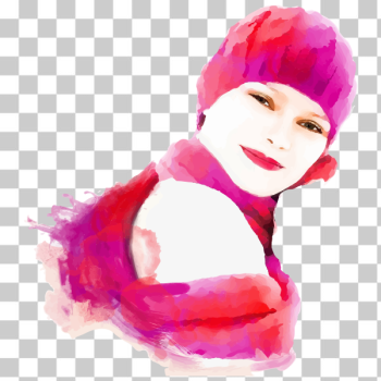 SVG Smiling girl portrait SVG Smiling girl portrait