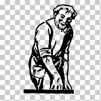SVG Smiling man image