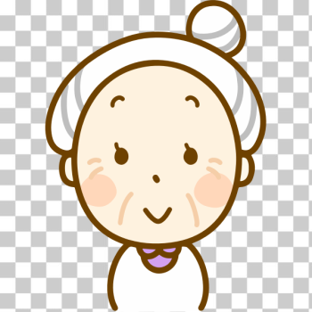 SVG Smiling old lady SVG Smiling old lady