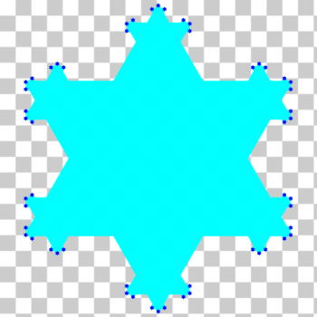 SVG Snowflake fractal SVG Snowflake fractal