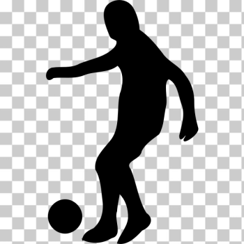 SVG Soccer player silhouette vector illustration
