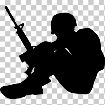 SVG Soldier sitting silhouette SVG Soldier sitting silhouette