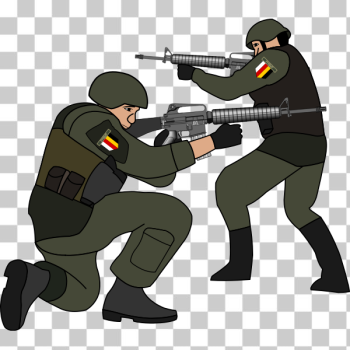 SVG Soldiers in battle