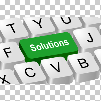 SVG Solutions button vector illustration
