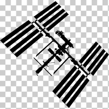 SVG Space satellite silhouette vector clip art SVG Space satellite silhouette vector clip art