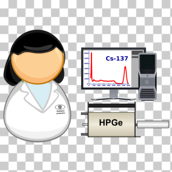 SVG Spectrometrist in lab SVG Spectrometrist in lab