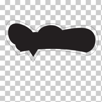 SVG Speech balloon silhouette SVG Speech balloon silhouette