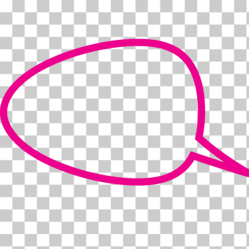SVG Speech bubble pink outline SVG Speech bubble pink outline