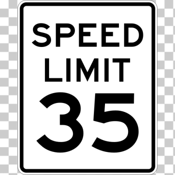 SVG Speed limit 35 SVG Speed limit 35