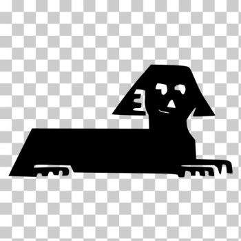 SVG Sphinx cartoon silhouette SVG Sphinx cartoon silhouette