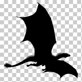 SVG Spiky Dragon Silhouette SVG Spiky Dragon Silhouette
