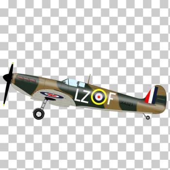 SVG Spititfire MK1 aircraft vector image SVG Spititfire MK1 aircraft vector image