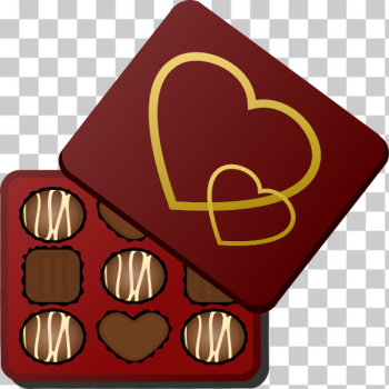 SVG Square box of chocolates vector illustration SVG Square box of chocolates vector illustration