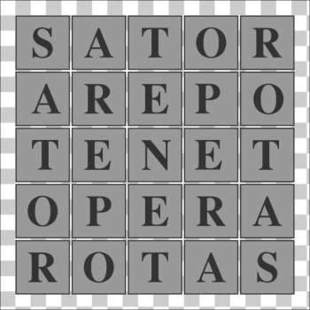 SVG Square with Latin words SVG Square with Latin words