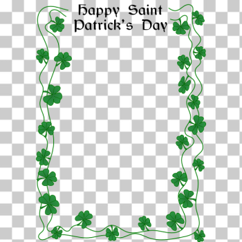 SVG St Patrick039s Day border