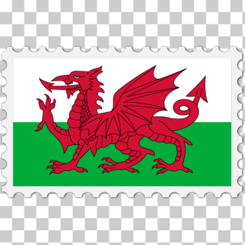 SVG Stamp Wales Flag SVG Stamp Wales Flag