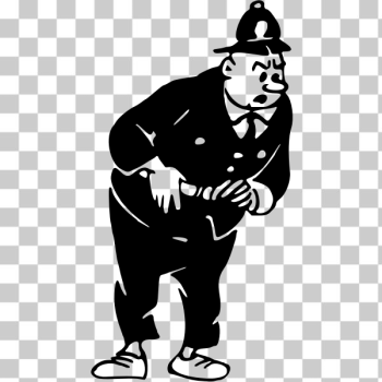 SVG Stern policeman