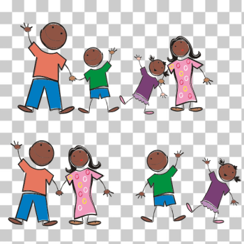 SVG Stick Figure Black Family SVG Stick Figure Black Family