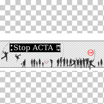 SVG Stop ACTA protest sign SVG Stop ACTA protest sign