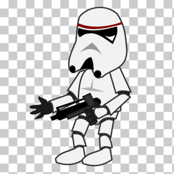 SVG Stormtrooper comic character vector image SVG Stormtrooper comic character vector image