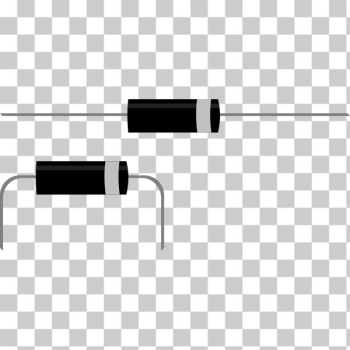 SVG Straight and bent diodes vector image SVG Straight and bent diodes vector image