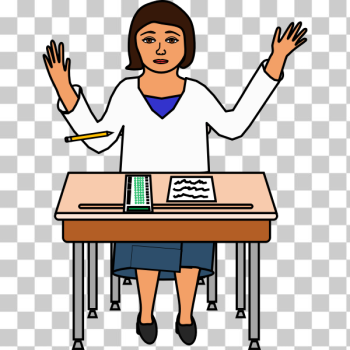 SVG Student doing a test SVG Student doing a test
