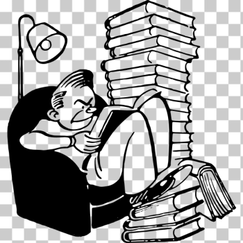 SVG Student with books vector illustration SVG Student with books vector illustration