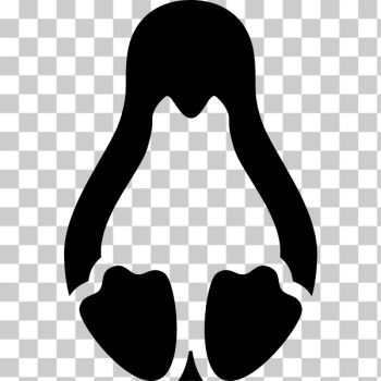 SVG Stycil Tux SVG Stycil Tux