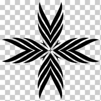 SVG Stylized black cross SVG Stylized black cross