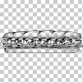 SVG Submarine sandwich vector illustration SVG Submarine sandwich vector illustration