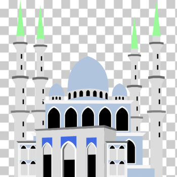 SVG Sultan Ahmad Shah Mosque vector drawing SVG Sultan Ahmad Shah Mosque vector drawing