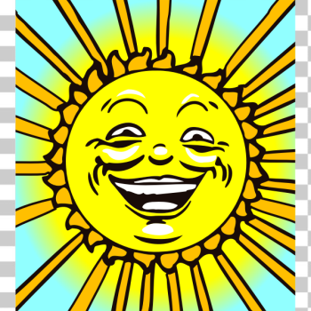 SVG Sun face image SVG Sun face image