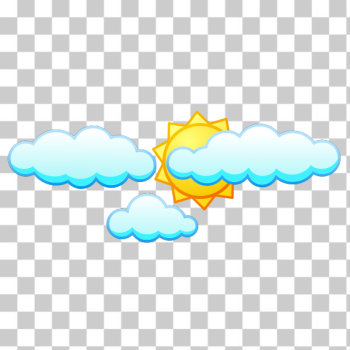 SVG Sun under clouds SVG Sun under clouds