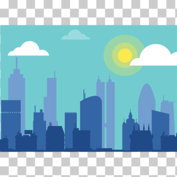SVG Sunny skyline SVG Sunny skyline
